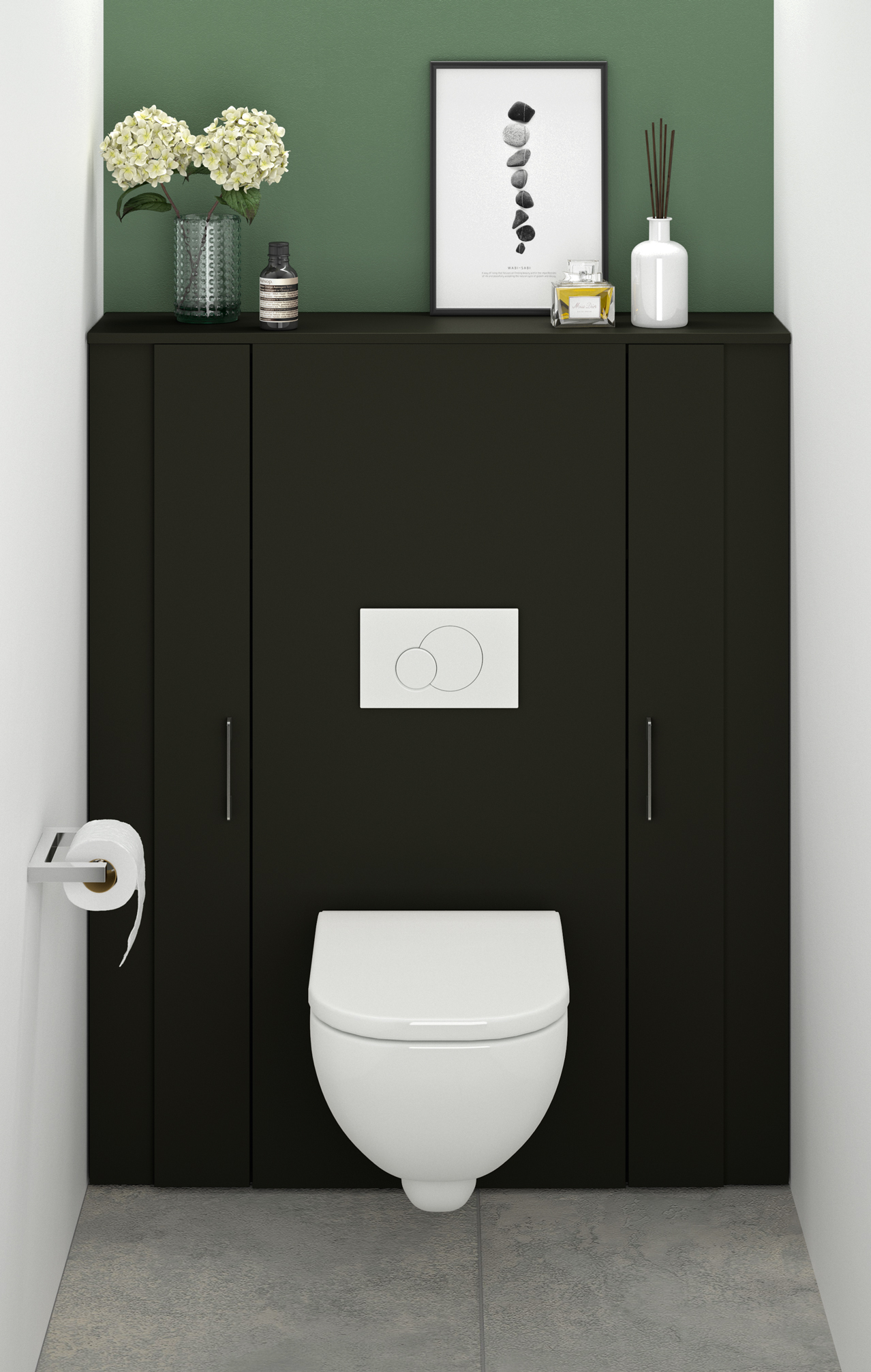 Habillage-bâti-réglable_Graphite_2portes