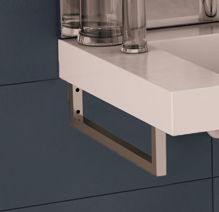 Console-porte-serviettes-chromé-brillant