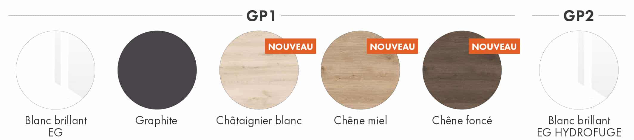 Nuancier 6 décors
